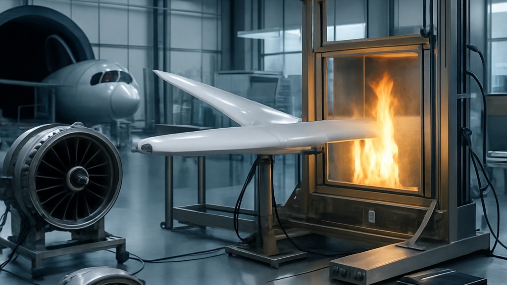 Airbus ABD 0031 Brandtest av flygplansmaterial Airbus ABD 0031 Brandtest av flygplansmaterial