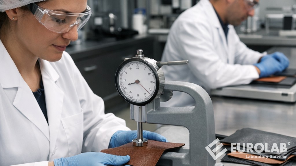 ASTM D1813 Deri Numunelerinin Kalınlığını Ölçmek için Standart Test Yöntemi