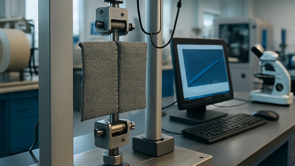 ASTM D4033 Döşemelik Kumaşlarda Dikiş Yerinde İplik Kaymasına Karşı Direnç için Standart Test Yöntemi (Dinamik Yorulma Yöntemi)