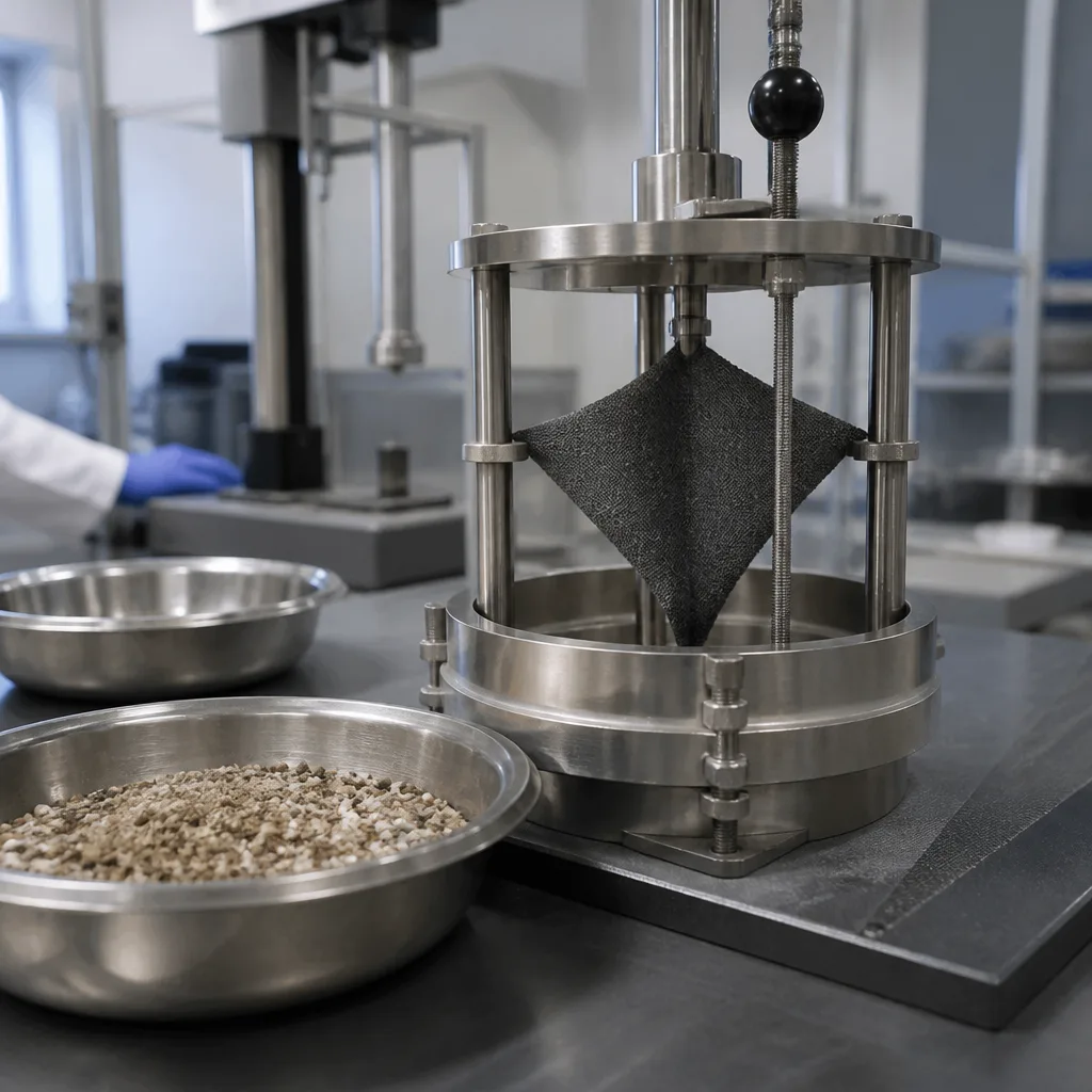 ASTM D4751 Jeotekstil Kumaşın Görünür Açıklık Boyutunun Belirlenmesi
