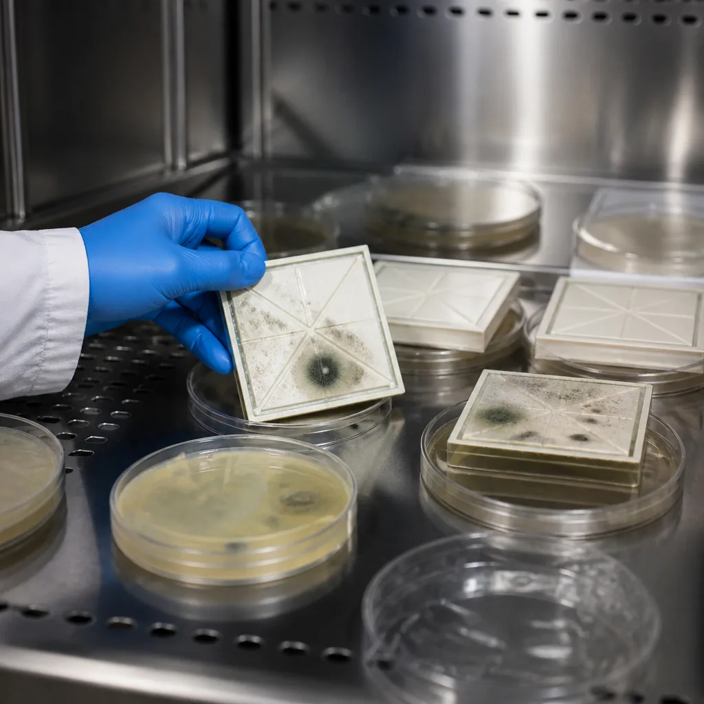 ASTM D5590 Agar Plaka Testi - Boya Filmlerinin ve İlgili Kaplamaların Mantar Hasarına Karşı Direnci