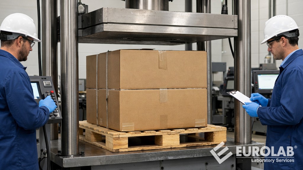 ASTM D642 Nakliye Konteynerlerinin, Bileşenlerinin ve Birim Yüklerinin Basınç Dayanımının Belirlenmesi