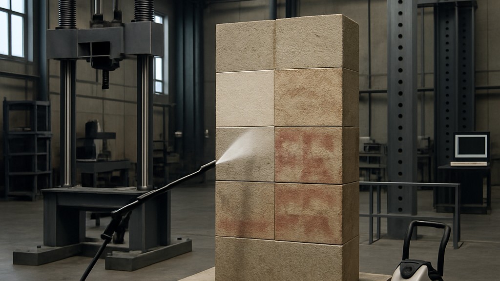 ASTM D7089 Beton, Duvar ve Doğal Taş Yüzeylerde Basınçlı Yıkama ile Anti-Grafiti Kaplamanın Etkinliğinin Belirlenmesi