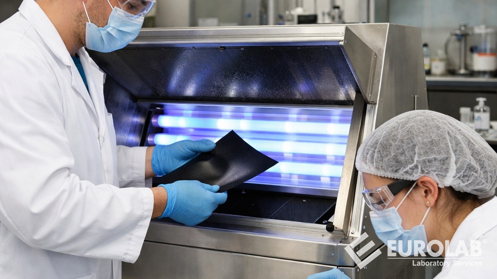 ASTM D7238 Floresan UV Yoğunlaştırma Cihazı Kullanılarak Takviyesiz Poliolefin Jeomembranın Maruz Kalma Etkisinin Test Edilmesi