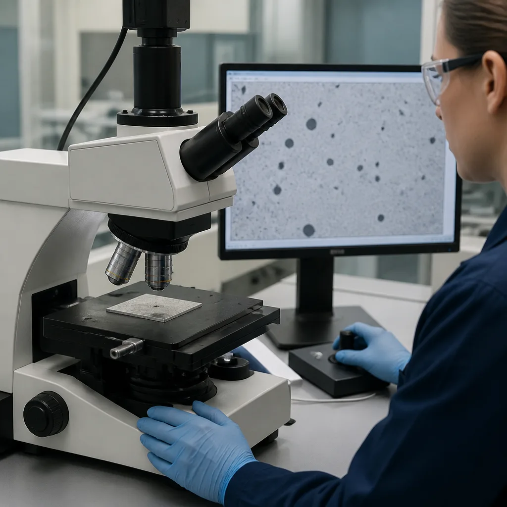 ASTM E1245 Metallerin İçerdiği veya İkinci Faz Bileşenlerinin İçeriğinin Otomatik Görüntü Analizi Yöntemiyle Belirlenmesi