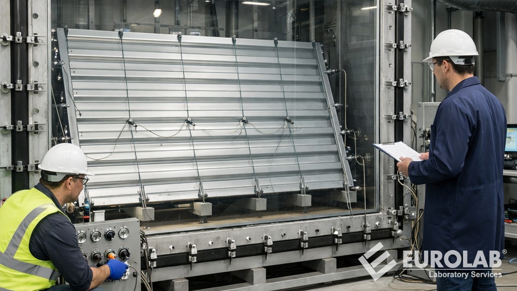 ASTM E1592 Tekdüze Statik Hava Basıncı Farkı Yöntemiyle Sac Çatı ve Cephe Sistemlerinin Yapısal Performansının Test Edilmesi