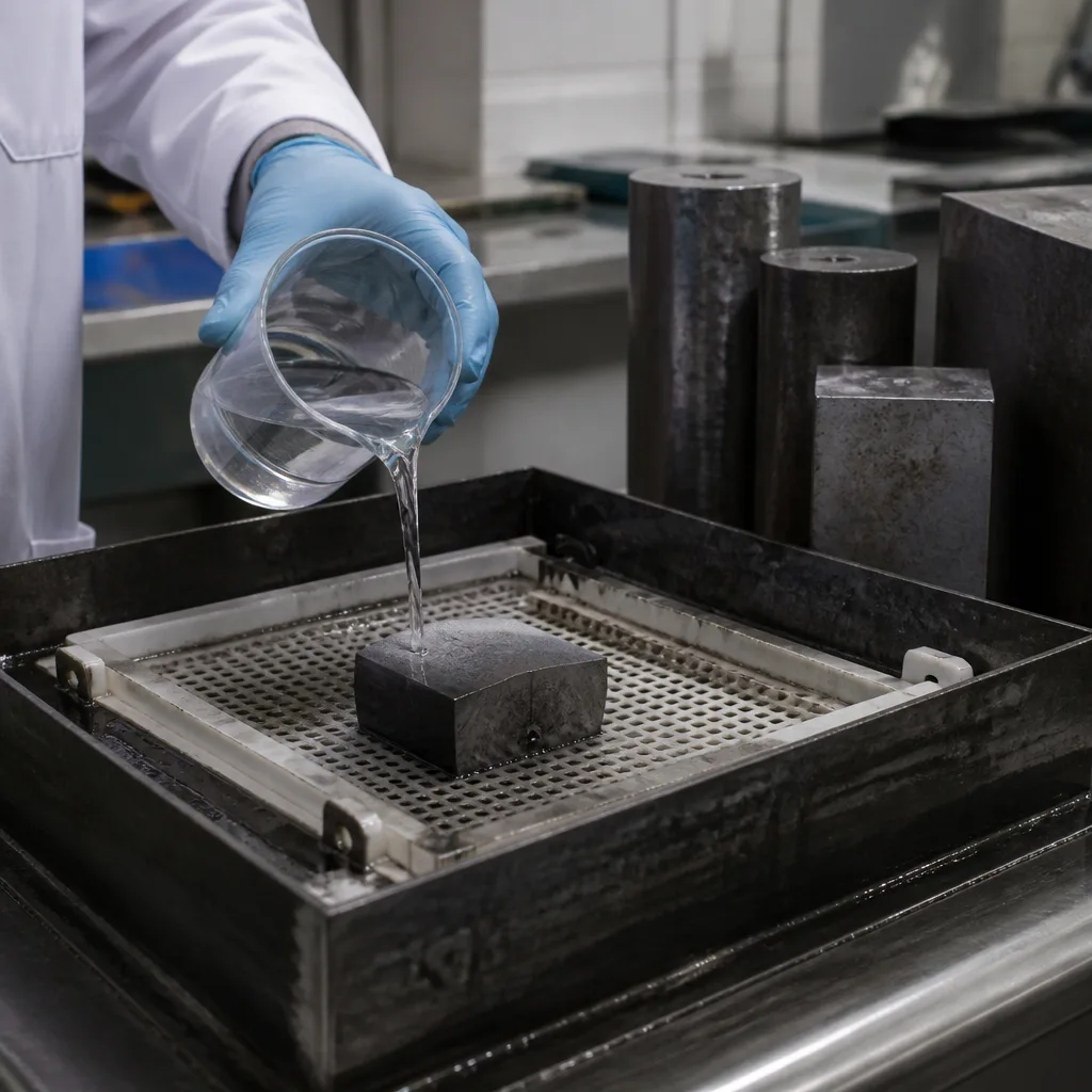 ASTM E381 Çelik Çubukların, Kütüklerin, Blokların ve Dövme Parçaların Makro Aşındırma Testi Standardı
