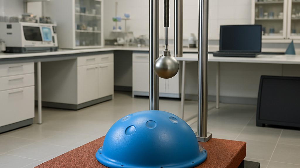 ASTM F1292 Efikredukto de Surfacaj Materialoj Uzataj en Ludejaj Ekipaĵoj