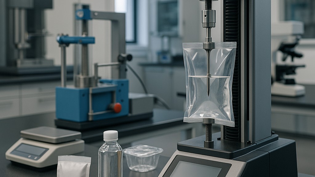 ASTM F1306 Resistenza alla penetrazione lenta di film e laminati barriera flessibili