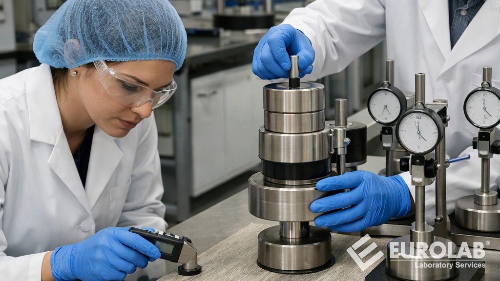 ASTM F970 Statik Yükleme Sonrası Zemin Kaplamalarının Geri Kazanım Özelliklerinin Ölçülmesi