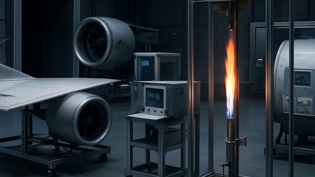 BSS 7230 F1 Vertical Bunsen Burner Test (60 Seconds)