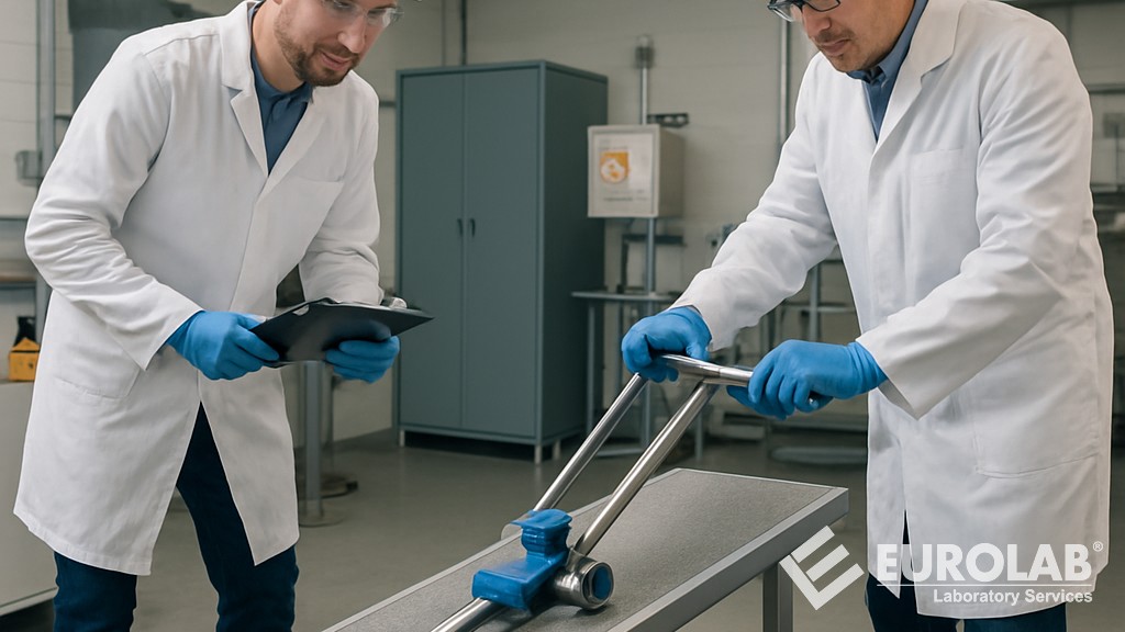 DIN 51130 Kayma Tehlikesi Olan Çalışma Alanları ve Faaliyet Alanları - Yürüme Yöntemi - Eğim Testi