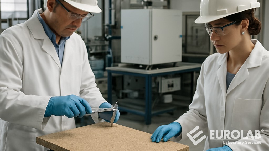 DIN 52350 Ahşap Lif Levhaların Test Edilmesi - Numune Alma, Kalınlık Ölçümü, Temel Ağırlığın ve Fırında Kurutulmuş Yoğunluğun Belirlenmesi