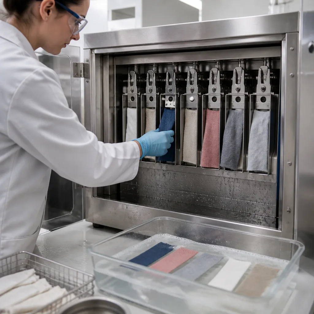 DIN 54016 Solidité des colorants des textiles - Détermination de la solidité des colorants et des impressions au lavage en présence d'hypochlorite DIN 54016 Solidité des colorants des textiles - Détermination de la solidité des colorants et des impressions au lavage en présence d'hypochlorite