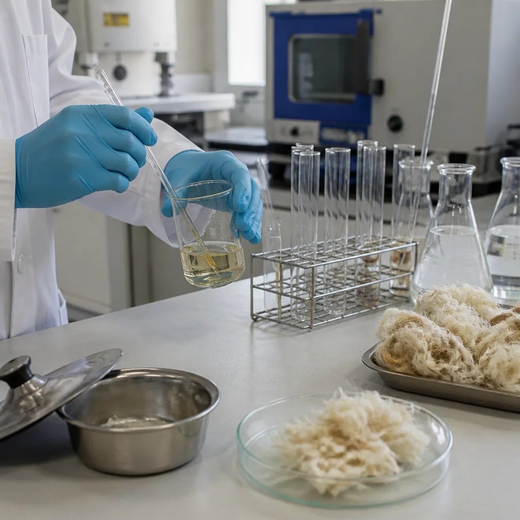 DIN 54287 Tekstil Testleri - Yünün Alkali İçeriğinin Belirlenmesi