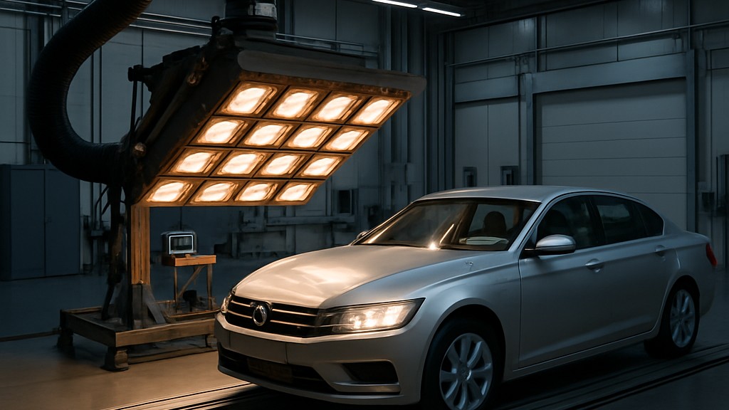 DIN 75220 Güneş Simülasyon Ünitelerinde Otomotiv Bileşenlerinin Yaşlanması