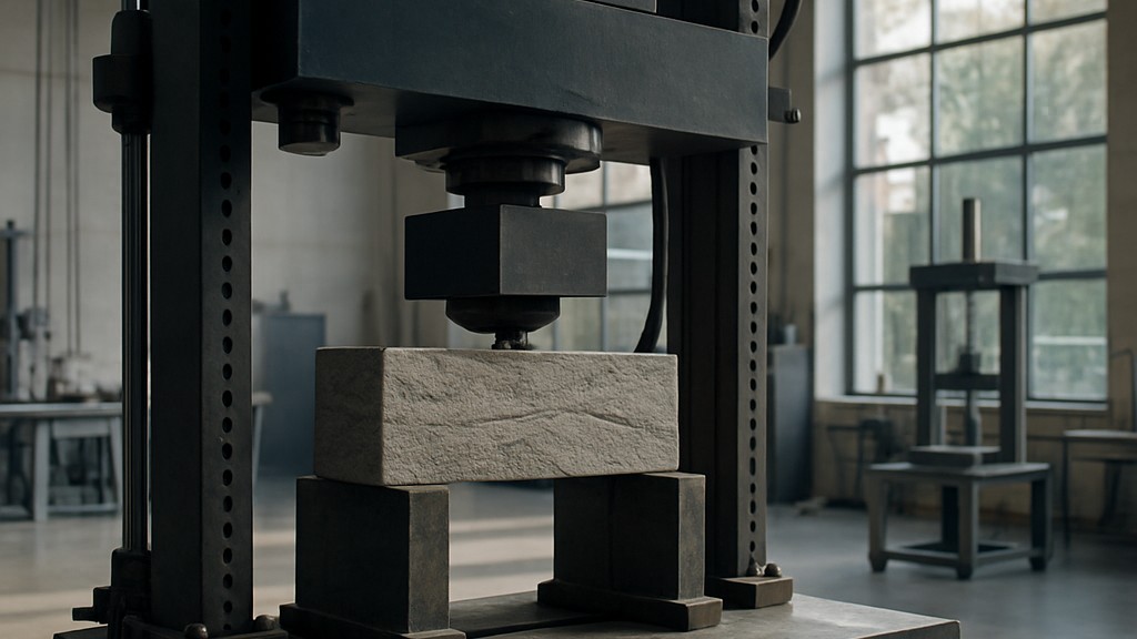 EN 12372 Doğal Taş Test Yöntemleri - Yoğun Yük Altında Eğilme Mukavemetinin Belirlenmesi