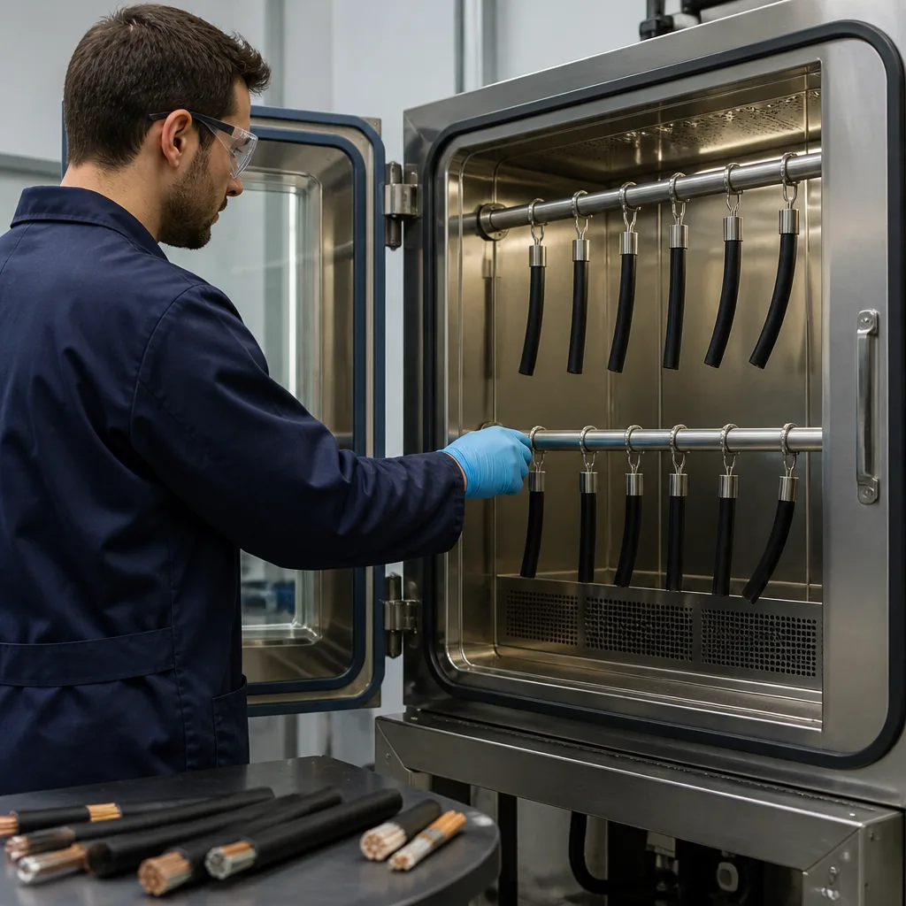EN 50396 Düşük Gerilim Enerji Kabloları için Elektriksel Olmayan Test Yöntemleri