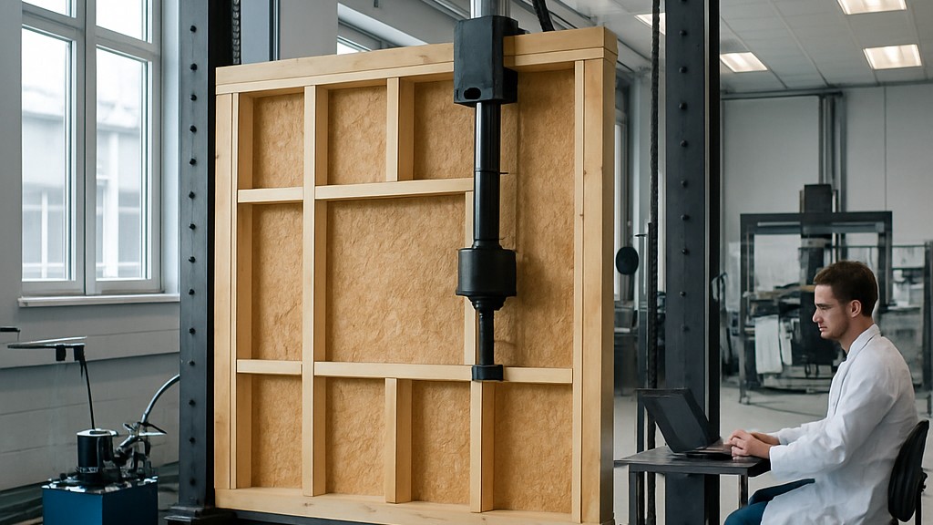 EN 594 Ahşap Yapılar - Test Yöntemleri - Ahşap Çerçeve Duvar Panellerinin Dayanım ve Sertliği