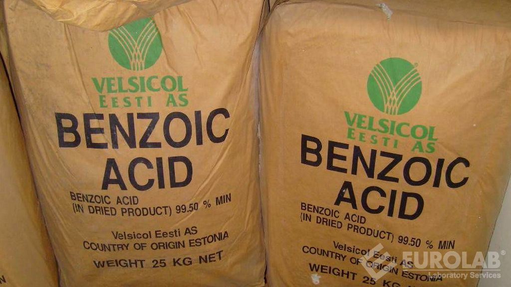 Détermination de l'acide benzoïque dans les aliments