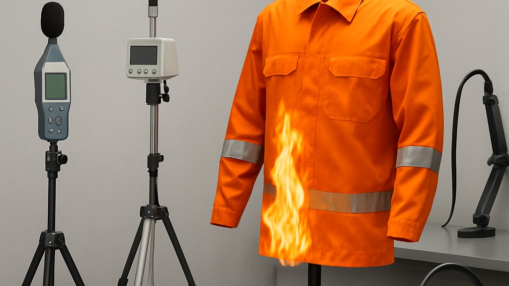 Vestaĵoj ISO 11612 Protektantaj Kontraŭ Varmo kaj Flamo - Minimumaj Postuloj pri Elfaro Vestaĵoj ISO 11612 Protektantaj Kontraŭ Varmo kaj Flamo - Minimumaj Postuloj pri Elfaro