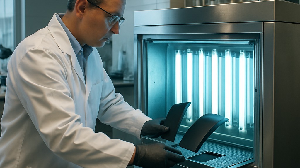 SAE J2020 Floresan UV ve Yoğuşma Aparatı Kullanılarak Otomotiv Dış Malzemelerinin Hızlandırılmış Pozlanması