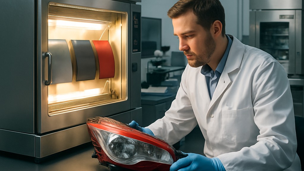 SAE J2527 Kontrollü Işınım Ksenon Ark Aparatı Kullanılarak Otomotiv Dış Malzemelerinin Hızlandırılmış Maruziyeti