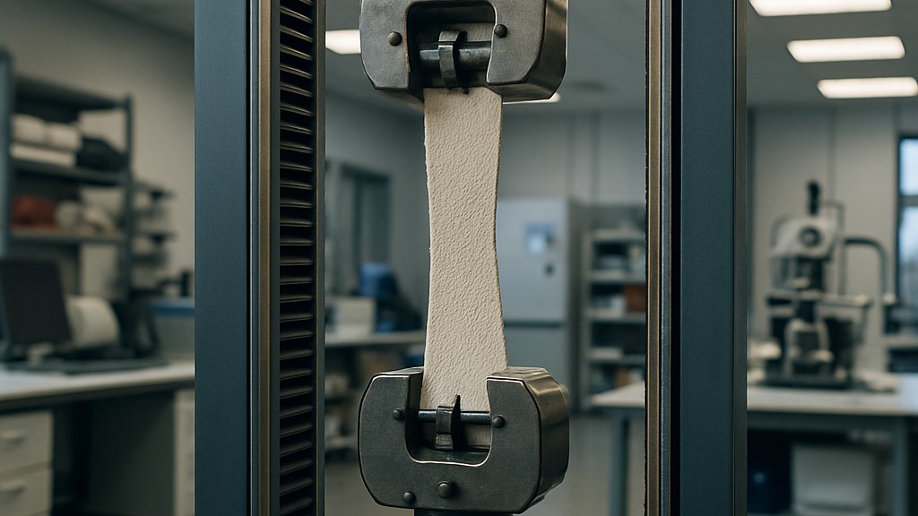 SAE J855 Método de ensayo de tracción y aglutinamiento para textiles y plásticos