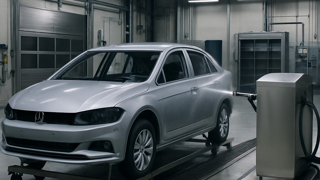 VW PV 1503 Metalik ve Metalik Olmayan Malzemelerin Boyası - Basınçlı Yıkama Makinesi Testi