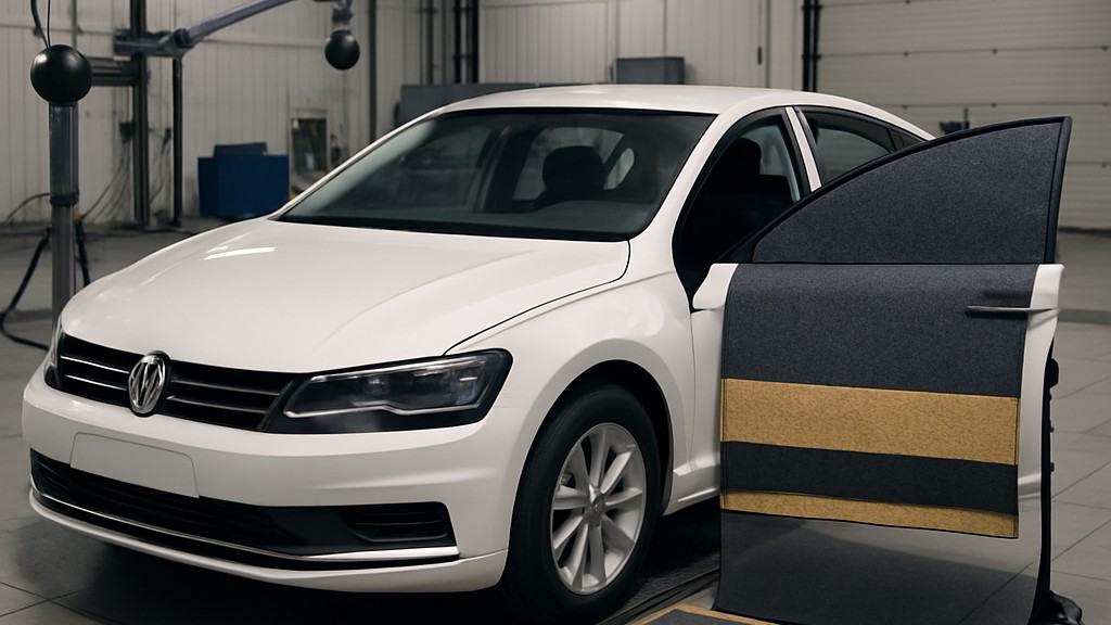 VW TL 52628 Yolcu Bölmesinde Sandviç Kompozitler Olarak Akustik Olarak Etkili Ses Yalıtım Kaplamaları - Malzeme ve Parça Gereksinimleri